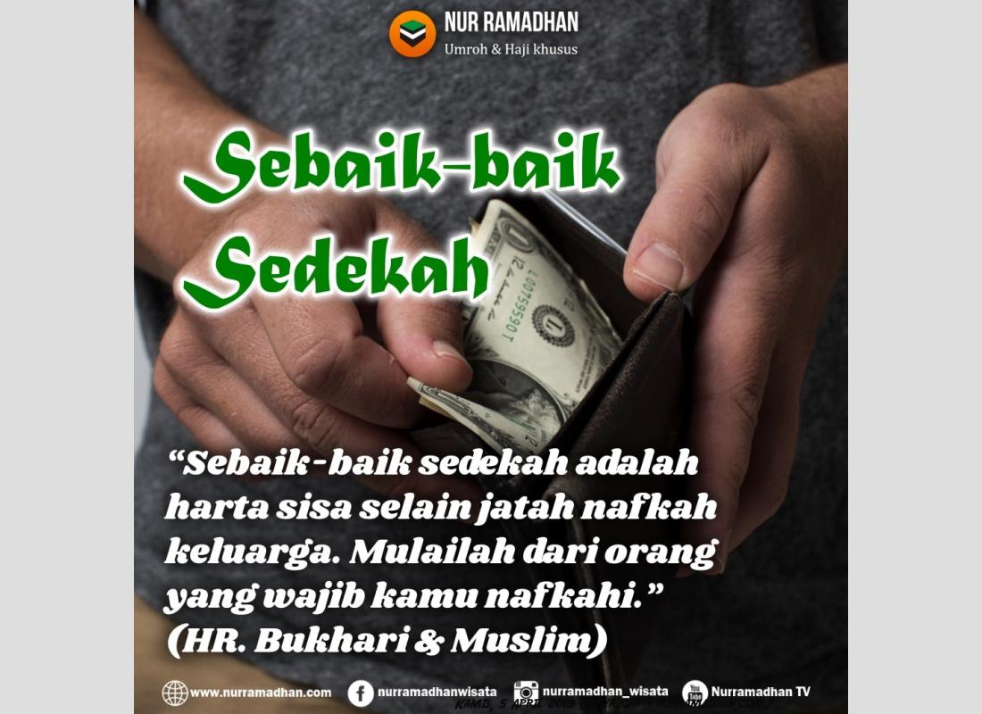 Sedekah Yang Paling Utama Sedekah Yang Paling Utama