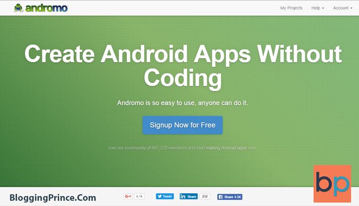 blog app maker - Andromo blog app maker - Andromo