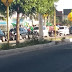 Concentração de populares em apoio aos caminhoneiros na Praça central de Parnamirim