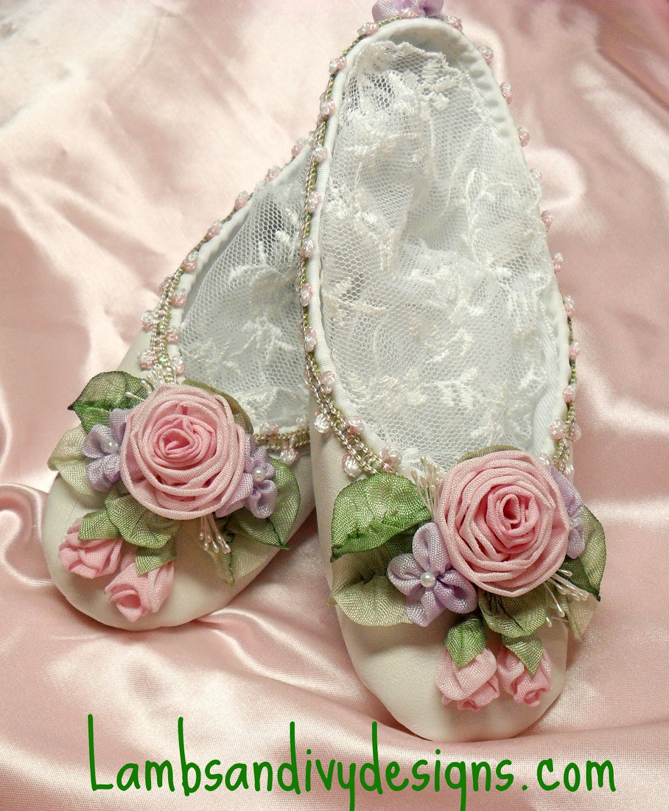 decorated ballet shoes