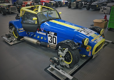 2018 Caterham Roadsport having the setup checked 2018 Caterham Roadsport having the setup checked