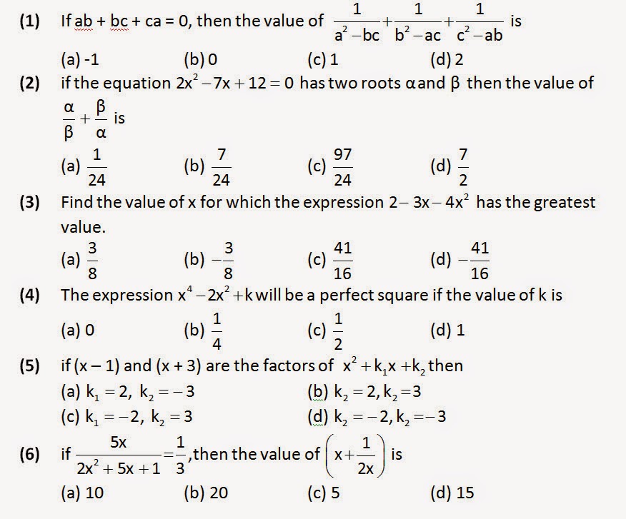Math Questions With Answers