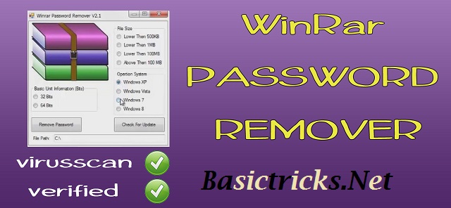 winrar password remover free download windows 7