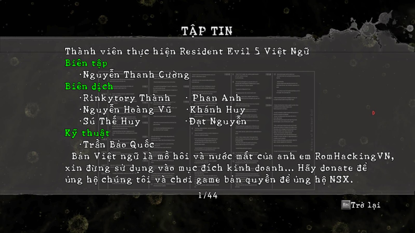 [Game PC] Resident Evil 5 Tiếng Việt [Action | RPG | 2015]