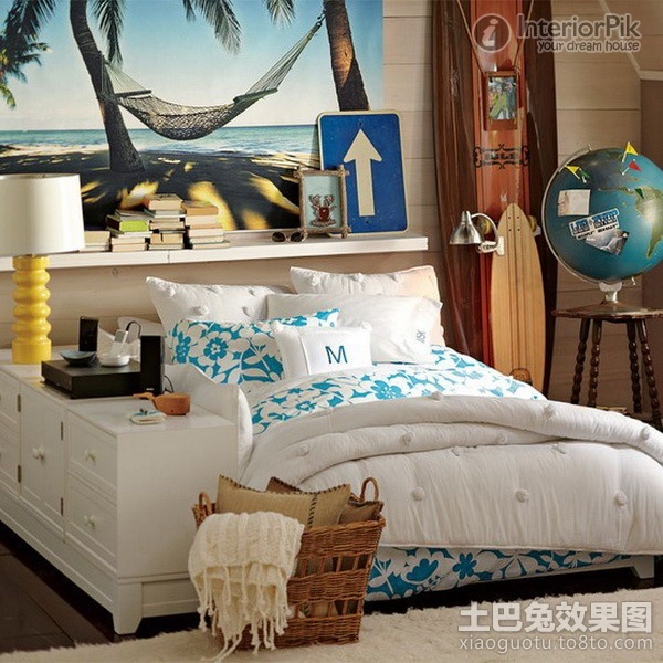 home interior decorating: hawaiian bedroom decor