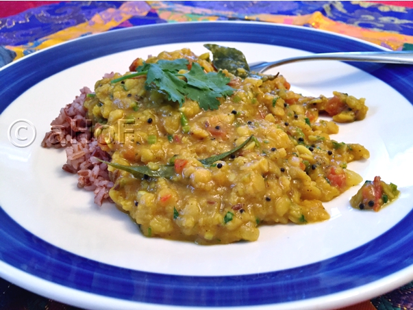 Toor Dal, Tomatoes, Spinach, Indian lentils