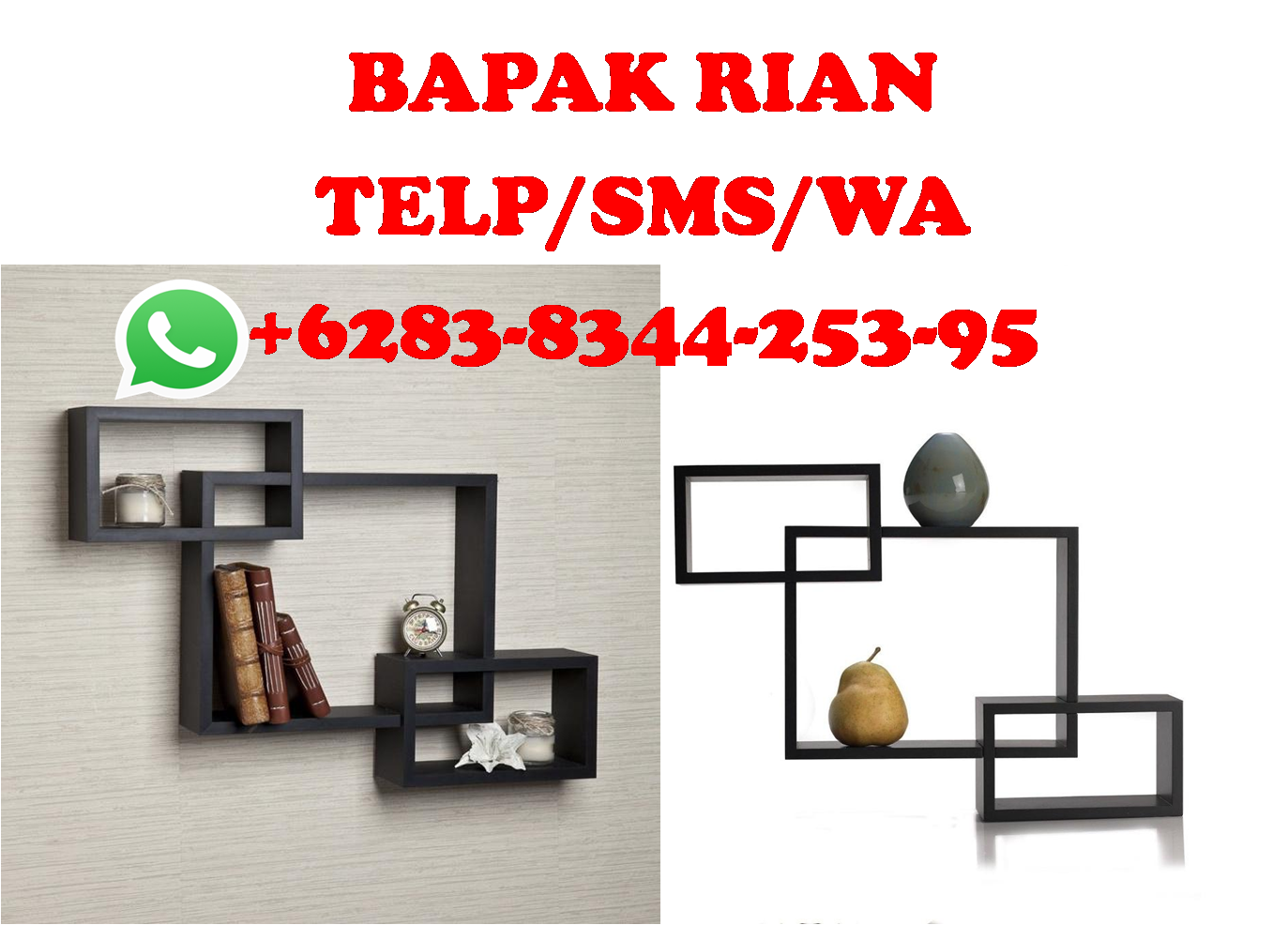 083834425395 Jual Rak Dinding Kayu Minimalis Bandung 