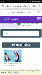 Template AMP blogger gratis dompi