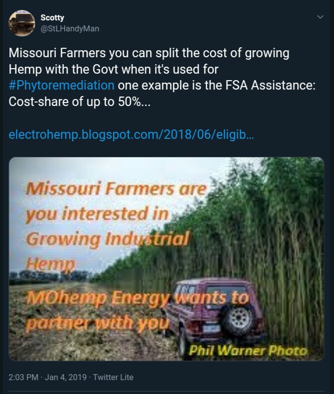 MOhemp Energy FARM Conservation Buffer Strips PhytoScience
