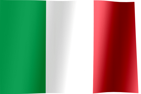 Waving Flag of Italy (Animated Gif)