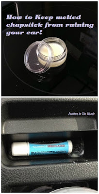 clean melted lipgloss from inside car