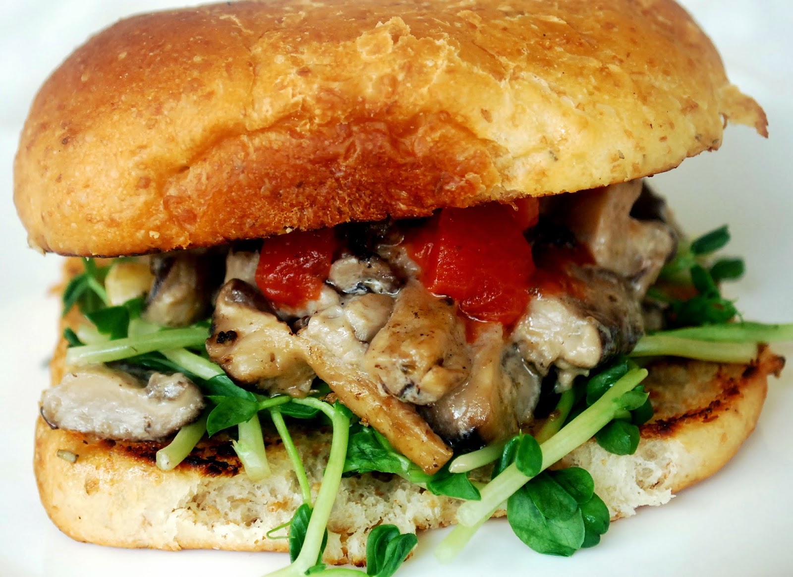 Nice Food Recipe Mushroom Burger