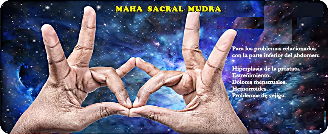 Mudra Maha Sacral, indicado para problemas de próstata y bajo abdomen maha-sacral