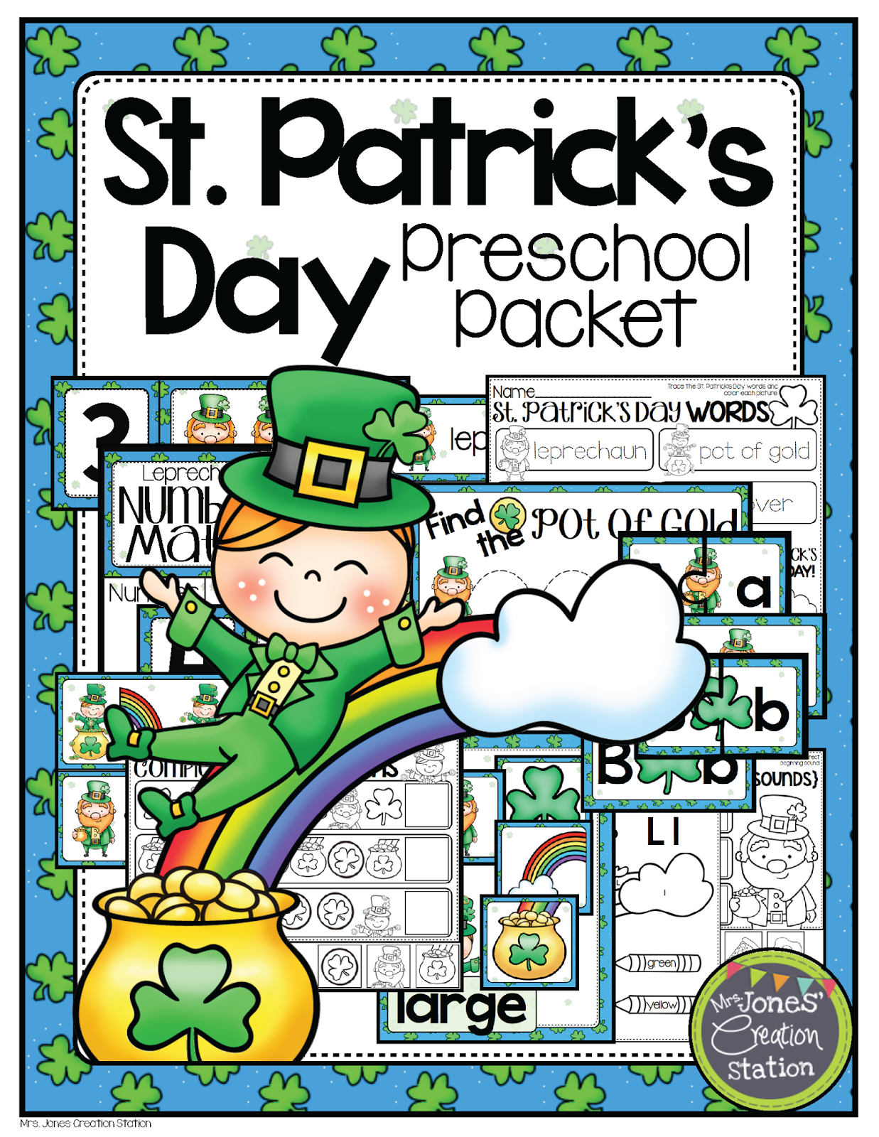Mrs. Jones' Creation Station: St. Patrick's Day Preschool Pack
