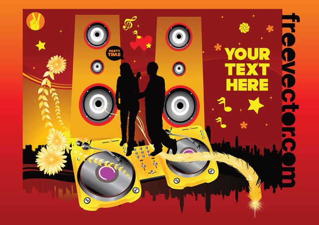 30+ Free Party Concert Music Vector Art Graphics
