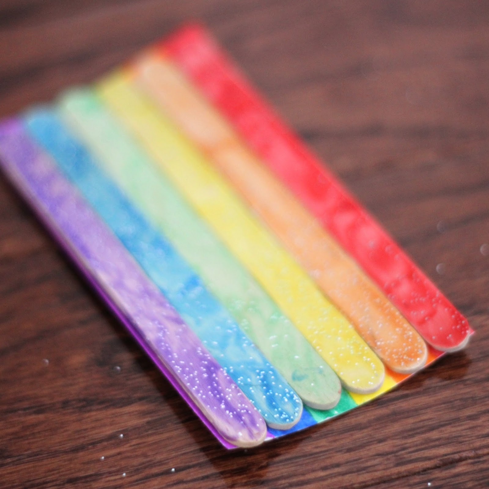 Toddler Approved! Sparkly Rainbow Puzzles