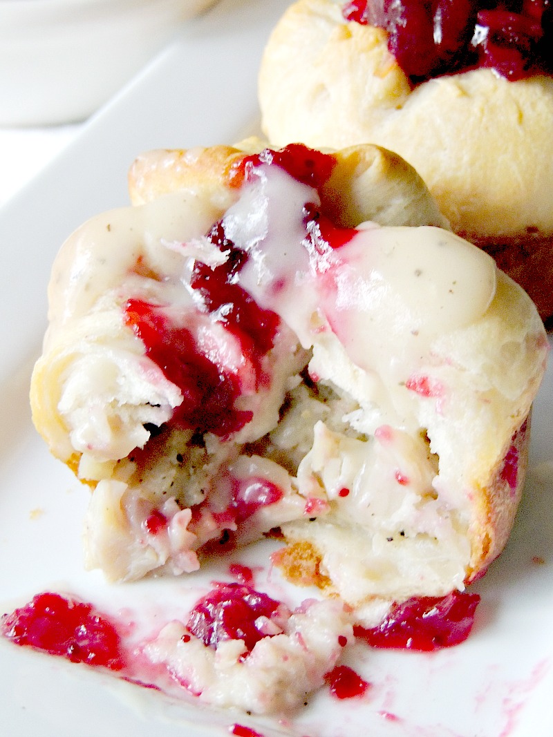 Turkey Dinner in a Biscuit - Who needs boring leftover turkey sandwiches when you can have these cute little bundles of deliciousness? #thanksgiving #christmas #turkey #leftovers #recipe | bobbiskozykitchen.com