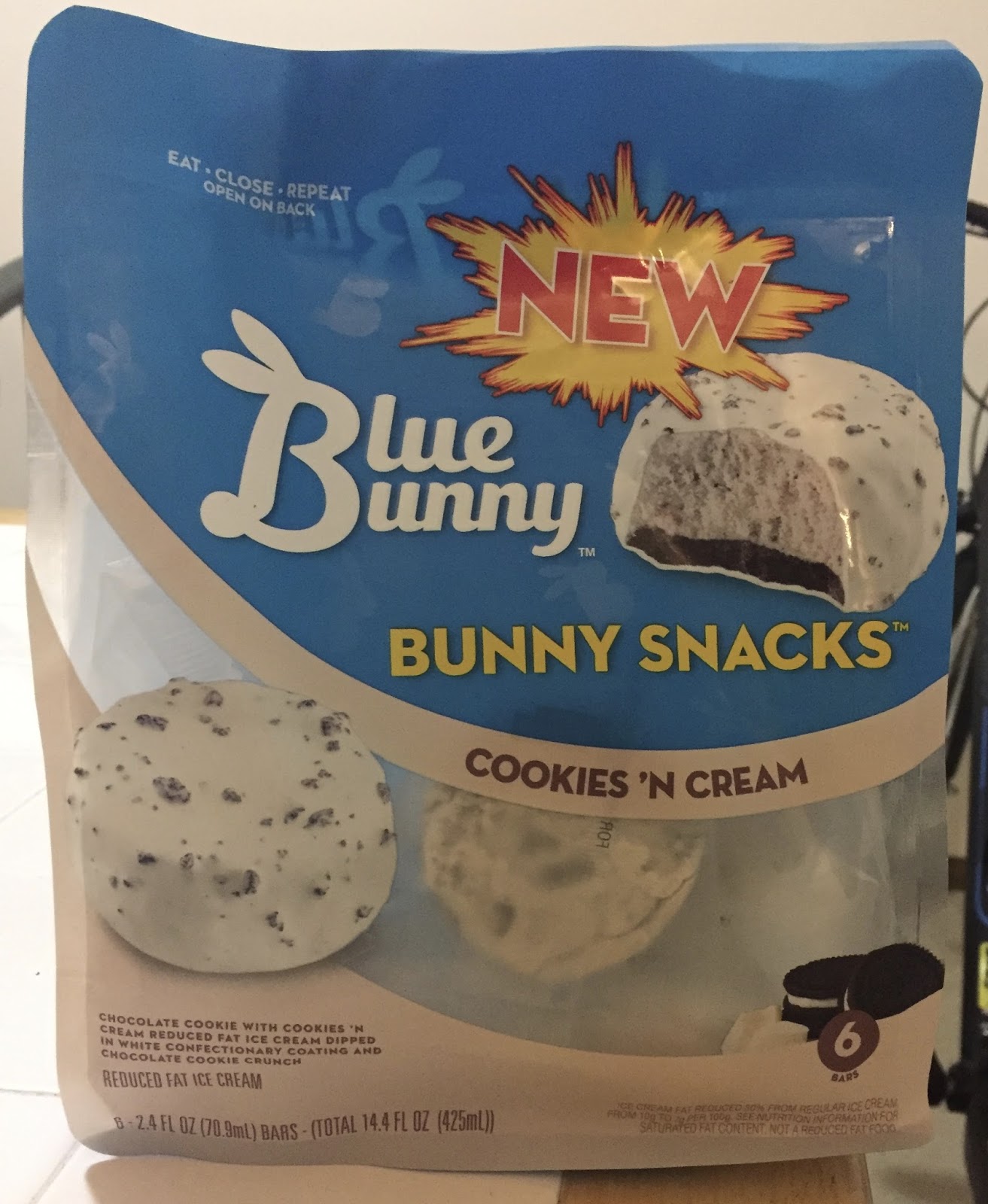 Blue Bunny Cookies 'N Cream Bunny Snacks
