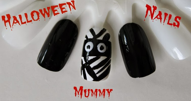 Easy Halloween Nail Art Ideas Scary Mummy