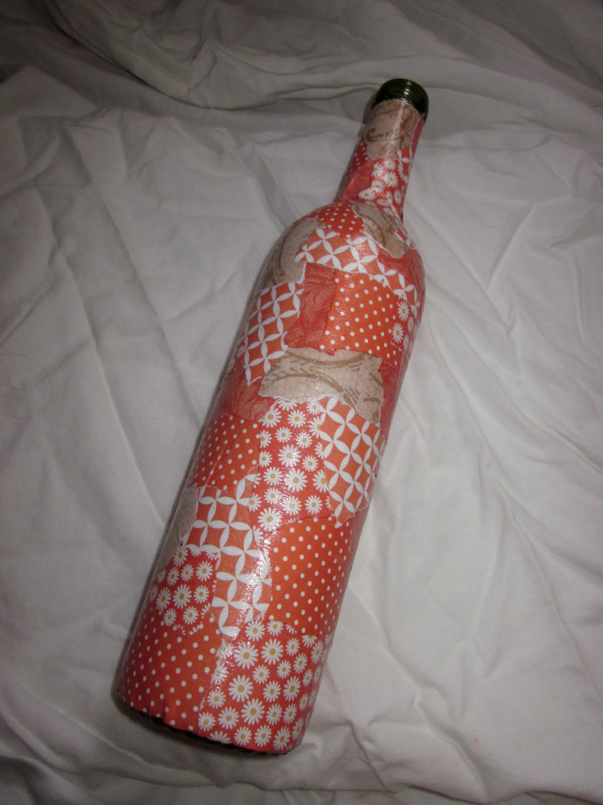 Criminally Crafty in MKE Wine Bottles, Paper Mache Style