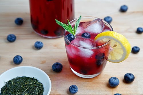 Blueberry Iced Green Tea