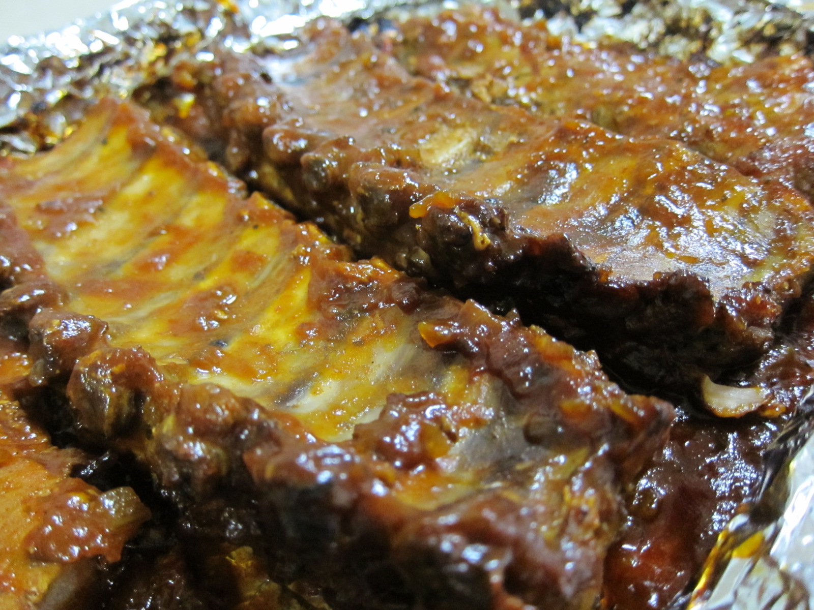 Saucy Thyme: American Barbecued Baby Back Ribs