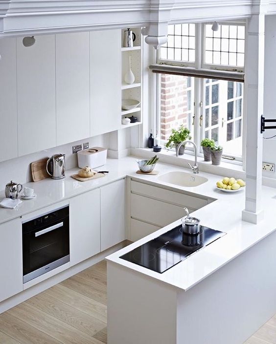 70 Desain Interior Dapur Minimalis Bentuk U Rumahku Unik Desain Interior Dapur Minimalis