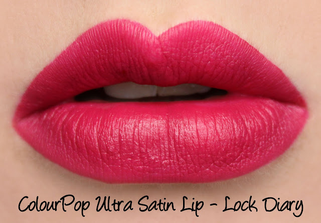 ColourPop Ultra Satin Lips - Lock Diary Swatches & Review