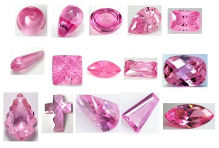 Cubic-zirconia-Pink-Colored-Stones