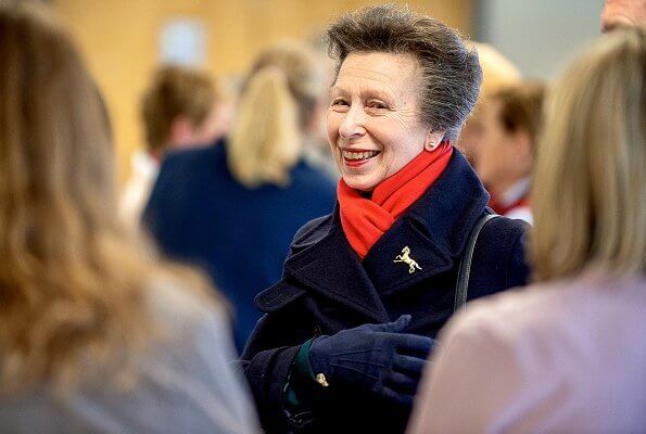 Princess Anne attended the National Coaching Convention at the Addington Equestrian Centre, near Buckingham