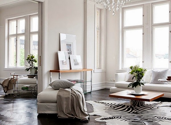 Apartment with high ceilings in Sweden