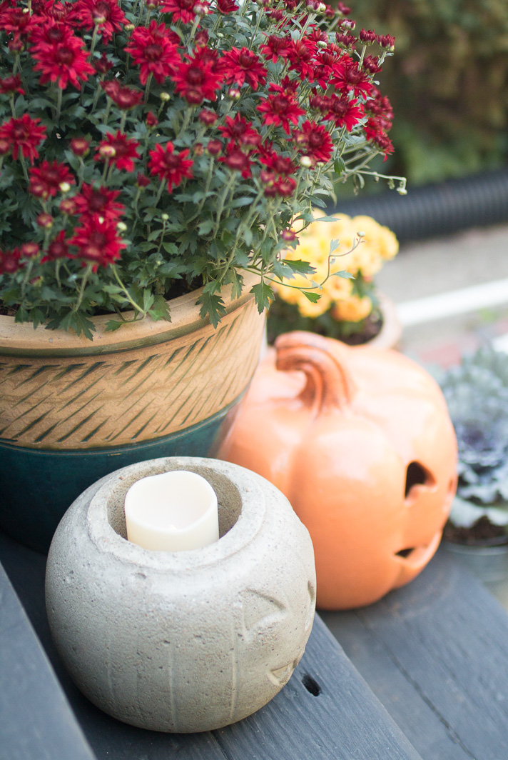 Halloween How To: Make a DIY Concrete Pumpkin | 17 Apart