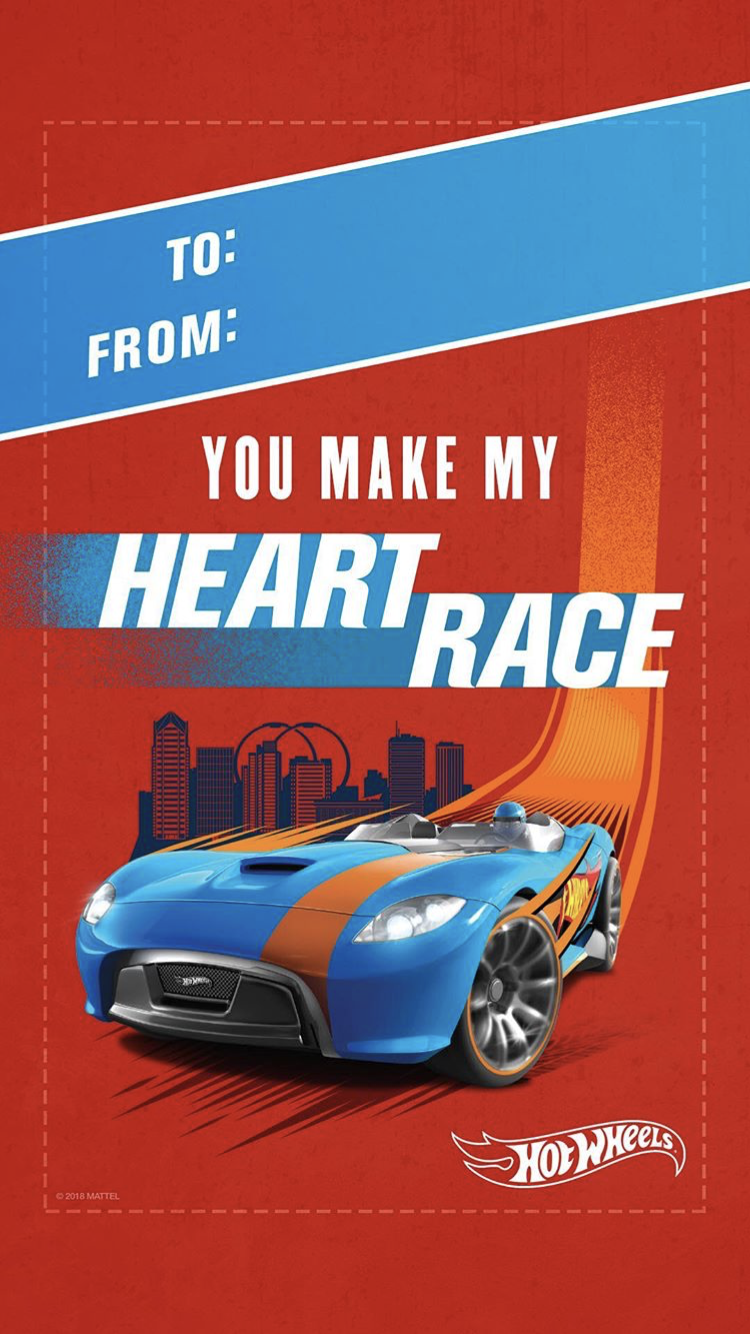 hot wheels valentine's day car 2018