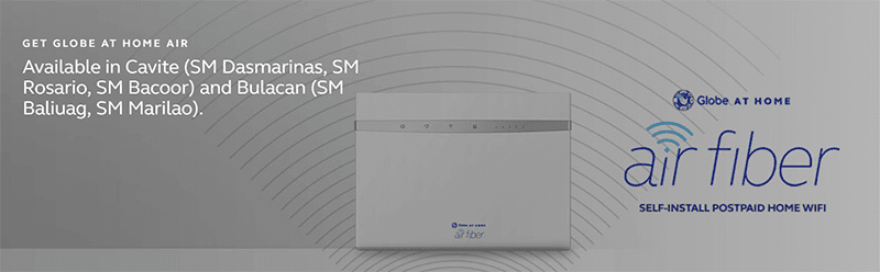 Globe At Home Air revealed, a new postpaid "air fiber" service Globe At Home Air revealed, a new postpaid "air fiber" service