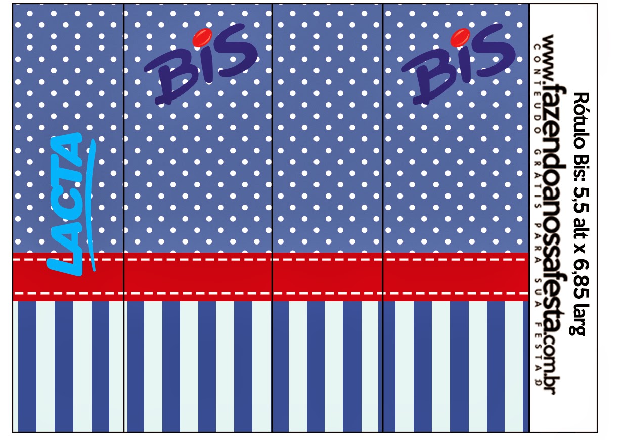 Rayas Azules y Lunares Blancos: Etiquetas de Candy Bar para Imprimir Gratis. Etiquetas de Rayas Azules y Lunares Blancos para imprimir gratis.