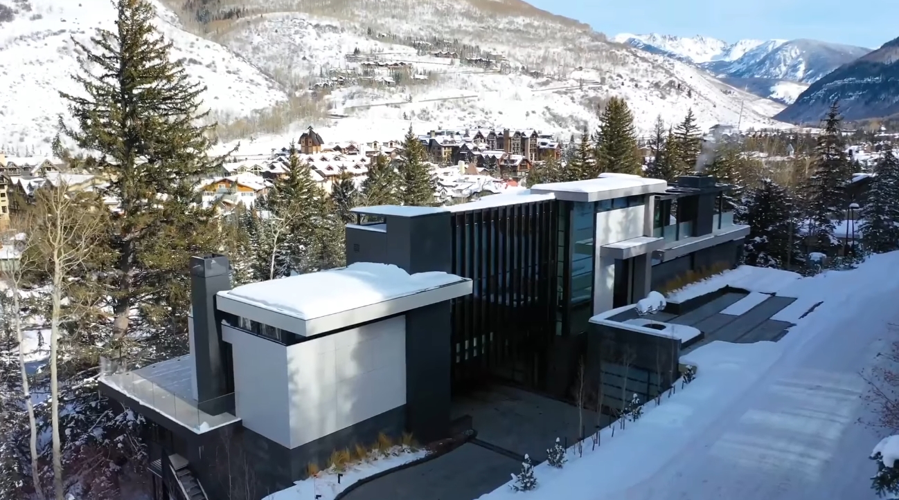 56 Photos vs. 165 W Forest Rd, Vail, CO Luxury Mansion Interior Design Tour