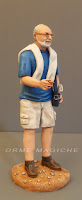 statuette ritratti milano persone in miniatura turista presepe orme magiche