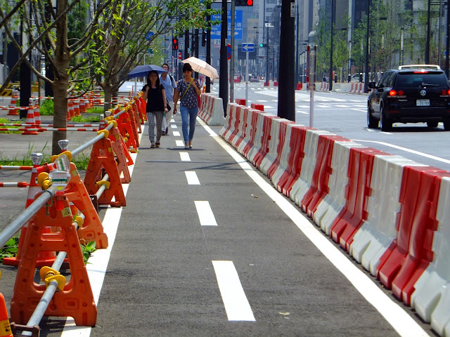 Separated Bicycle Lane, Tokyo, Japan