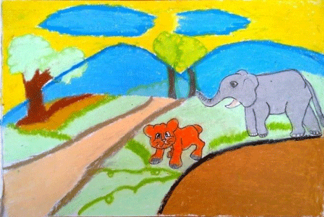 Sampel Karya dengan kriteria Cukup Gambar Sampel Karya dengan kriteria Cukup