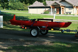 Flat trailer for kayak