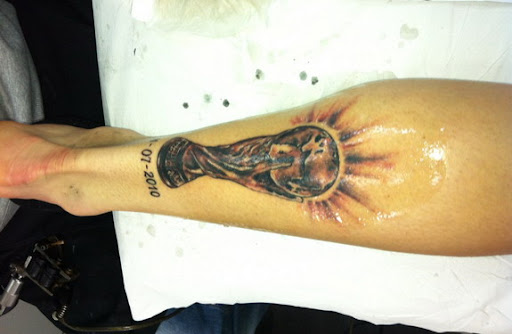 Sergio Ramos' World Cup Trophy tattoo