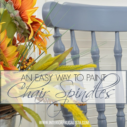 Easy Way To Paint Chair Spindles When You Can't Spray 