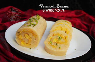 ayeshas kitchen snacks ramadan snacks recipes iftar recipes suhoor vermicelli semiya recipes banana swiss roll vermicelli banana swiss roll