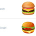 Emoji 'errado' de hambúrguer da Google gera comoção nas redes sociais