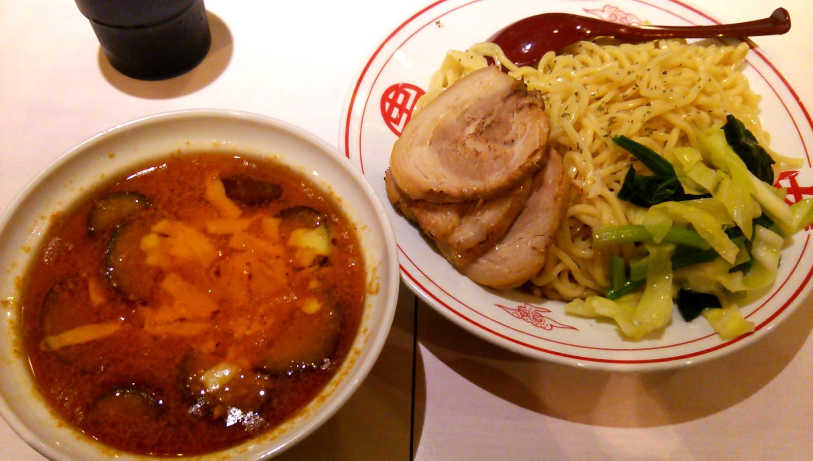 以上、レポっす。: 2014/3/1 中本風トマトつけ麺 + チャーシュー ...
