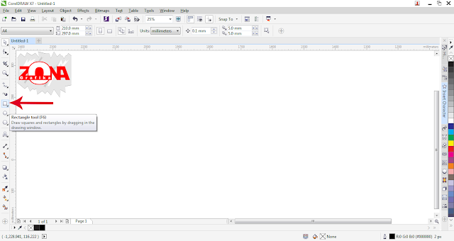 Cara Membuat Logo Carrefour dengan Corel Draw X7 Cara Membuat Logo Carrefour dengan Corel Draw X7