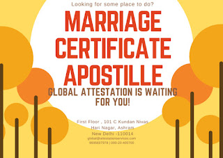 Marriage certificate Apostille