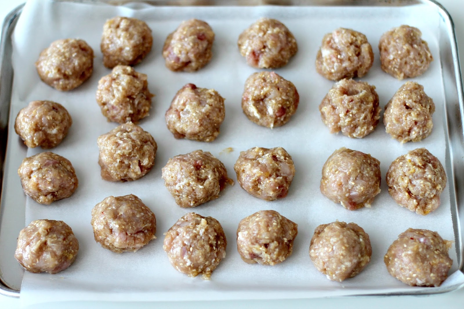 Milk and Honey SesameSpiced Turkey Meatballs with Smashed Chickpea