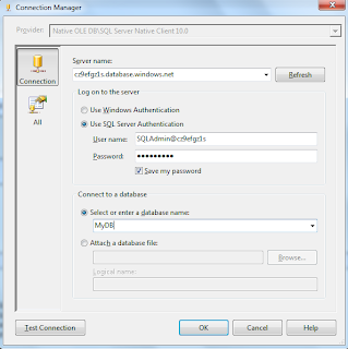 Just another Microsoft lover.: Loading Data to SQL Azure using BCP and SSIS