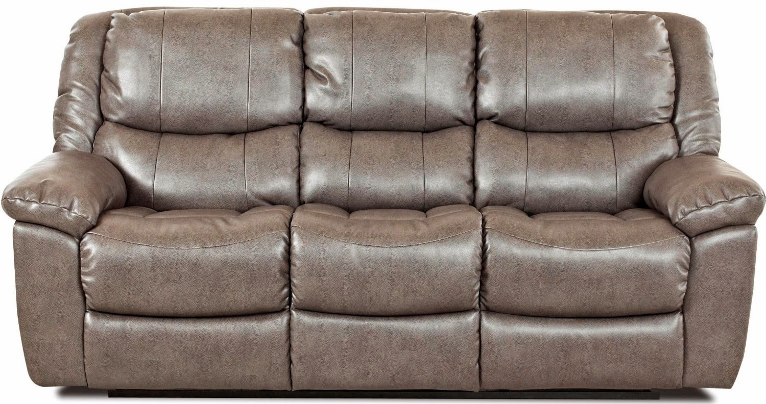 100 percent leather reclining sofa